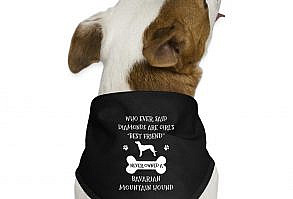 Square Dog Bandana. Made of 100% cotton twill. Brand: Big Accessories