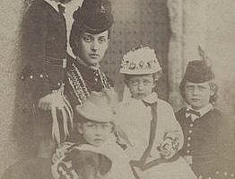 Alexandra of Denmark | Alexandra of Denmark with her children by Unknown photographer ...