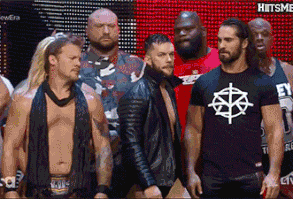 R truth and Seth face when Finn got in front lol