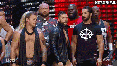 R truth and Seth face when Finn got in front lol