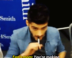 Please Zayn stop your killing yourself and you lose your vocal abilities and make us all cry because you'll get lung cancer.