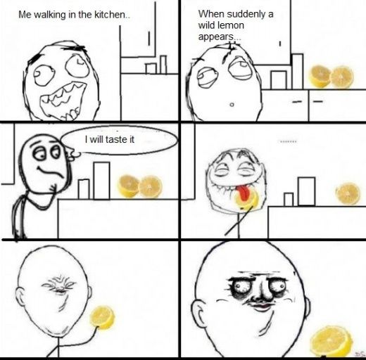 One does not simply taste a lemon