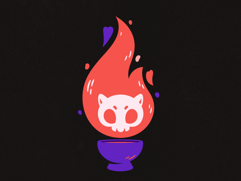 Prometheus's cat by Ksenia Vega on Dribbble