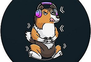 A cute Design with a Shetland Sheepdog motif for women, men, boys, girls and kids. A cool motif for everyone who loves Sheltie and video games. A cute motif for Shetland Collie owner who also loves video gaming.