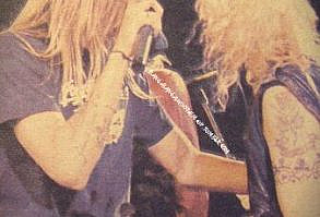 Duff McKagan & Sebastian Bach Two blonde giants.