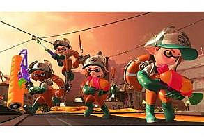 Ink-splatting action is back and fresher than ever The squid kids called Inklings are back to splat more ink and claim more turf in this colorful and chaotic 4-on-4 action shooter. For the first time, take Turf War battles on-the-go with the Nintendo Switch™ system, and use any of the console’s portable play styles for intense local multiplayer* action. Even team up for new 4-player co-op fun in Salmon Run! Expect a fresh wave of fashion, not to mention new weapons and gear. Dual wield the new Splat Dualies or stick to mainstays like chargers a