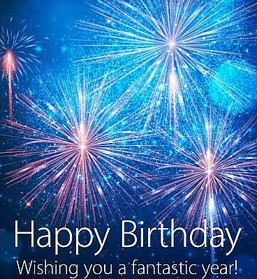 Splendid Blue Fireworks Happy Birthday Card. Wow! Just look at those gorgeous colors, with bright lights and sparkles to make this fabulous birthday card pop even more. This is an awesome choice for anyone special in your life, but especially those who like to turn their birthday into a big celebration! After all, this card is truly a notch above the rest and is sure to stand out amongst all the other cards they receive.