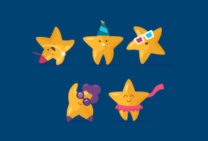 More animated stickers for Kamcord!   Stars. Just stars.  Follow us on Twitter & Facebook & Instagram