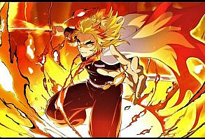 Steam Workshop::Demon Slayer Infinity Train : Kyojuro Rengoku - Flame Hashira 4K {Artwork by ドコダレ}