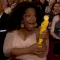 Who needs a real Oscar when you've got one made of Legos? Not Oprah, that's for sure.