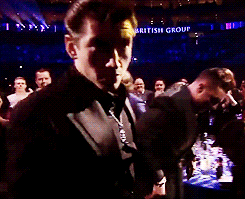 And when Alex Turner was this pleased about Arctic Monkeys winning a BRIT Award. | The 24 Most WTF Moments From The BRIT Awards
