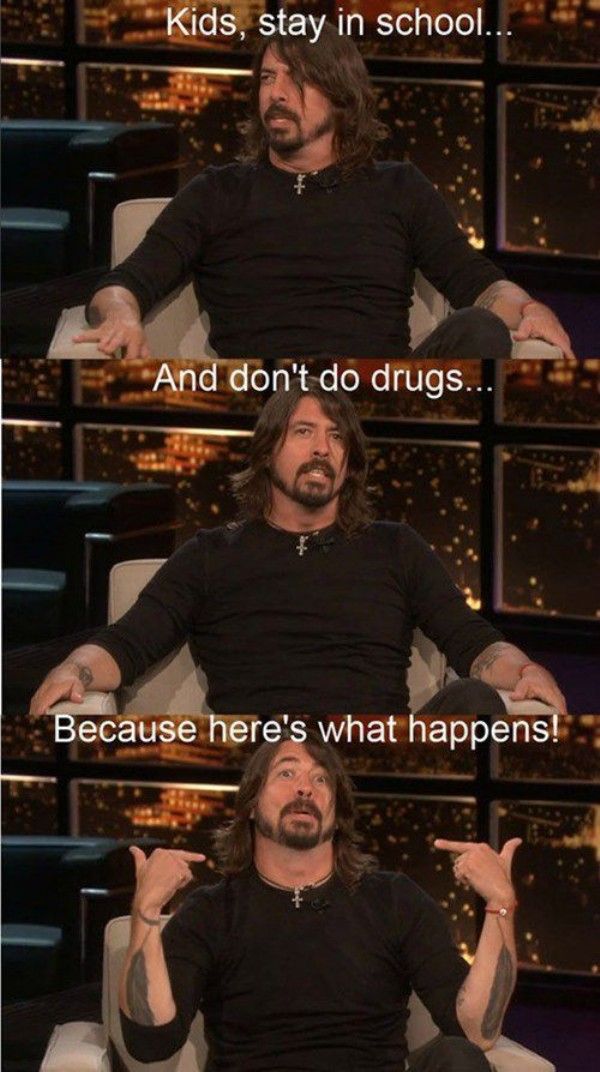 Dave Grohl gives advice to the kids