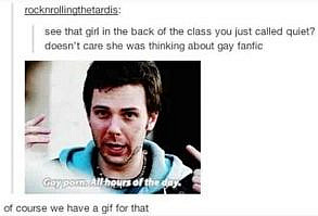 They have a GIF for fanfiction: | Definitive Proof That The