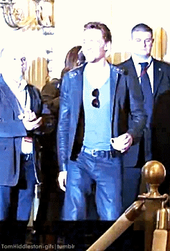 Look who’s bringing his own teacup… Gif-set (by tomhiddleston-gifs): tomhiddleston-gif...