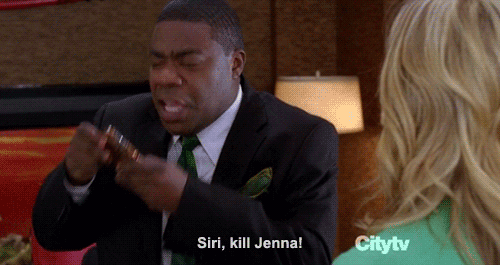 When Tracy asked his iPhone to do him a really big favor.