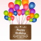 Vivid Color Birthday Balloons Card. Do your birthday friends like balloons? These colorful birthday balloons will make the birthday person even happier. Send this birthday card to someone cheerful. Make his or her birthday much brighter by sending this birthday card.
