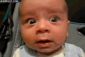 Gesichtsausdruck: Morgen ist Montag. GIF