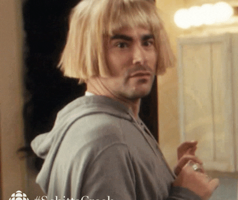 When He Tried Out 1 of Moira's Wigs