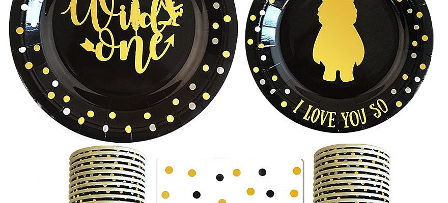 Wildone Theme  cups,Napkin, Plates | Wild Thing Party Supplies | Where The Wild Things | wild one party tableware | wild one birthday boy