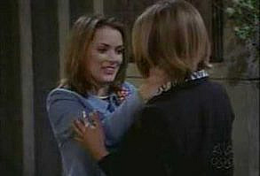 Winona Ryder and Jennifer Aniston kiss on Friends