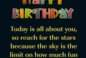 It’s someone’s birthday today and they should certainly get the star treatment! This outstanding birthday card will make them feel important and get their birthday off to an exciting start! It features golden stars and creative happy birthday letting. It’s perfect for any friend, coworker, family member, or anyone else you know who is celebrating their big day today!