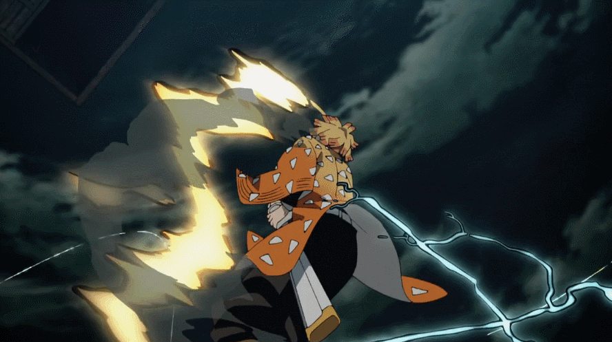 Zenitsu Thunder Breathing Gif