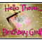 hello there birthday girl - animated image