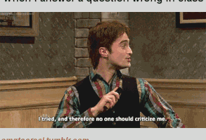 When I answer a question wrong in class