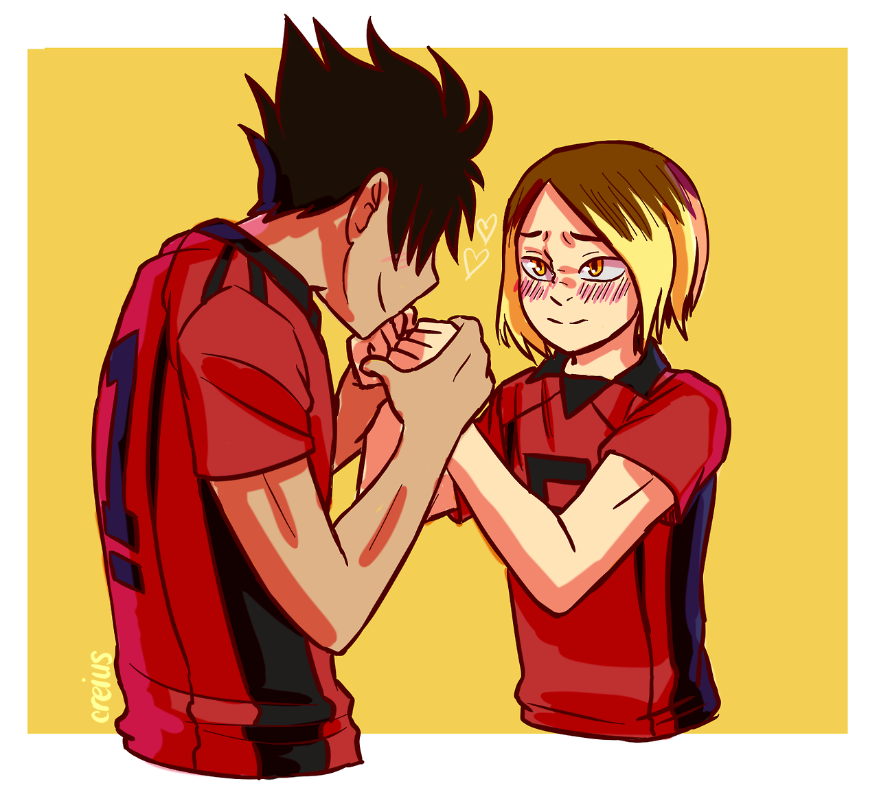 Good luck kisses!! (´∀｀)♡ This is on twitter