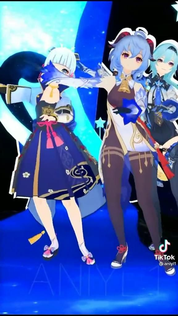 #Ayaka #KamisatoAyaka #Ganyu #Eula • Dance - CREDIT: Aniyl1