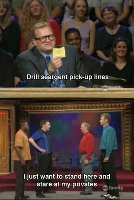 When Brad came up with a great pick-up line.