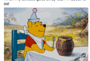 Food will never, ever, let you down.