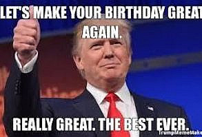 MAGA birthday meme