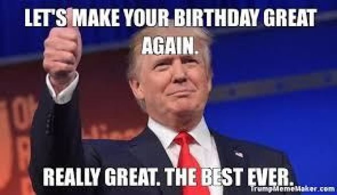 MAGA birthday meme