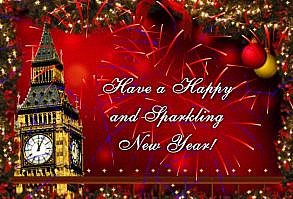 New Year Firwwork Greetings 2017