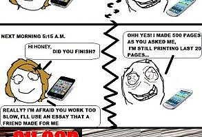 Rage Comics - Le Girlfriend Homework - www.funny-picture...