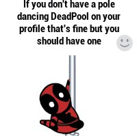 Cute af... Suddenly, i realized that he is a deadly killer. Hahahaa Cute and deadly my kind of thing. #Deadpool