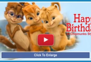 Chipmunks Happy Birthday Song