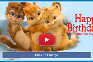 Chipmunks Happy Birthday Song