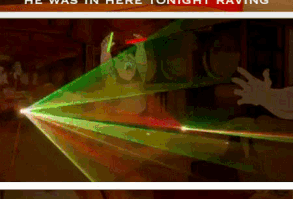 Woah there, slow down Maurice. (Beauty and the Beast is one of your favorite Disney movies, yes?) Also if you click through the part with Maurice and the glowsticks is a gif.