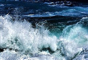 Dark Blue Ocean Waves