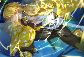 Demon Slayer: Kimetsu no Yaiba, Zenitsu Agatsuma, Demon Slayer: Kimetsu no Yaiba 1000+ bookmarks / 我妻善逸 - pixiv