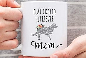 Flat Coated Retriever Mom Mug, Coated Retriever Mom Gift, Dog Mom Mug, Dog Mom, Flat Coated Retriever Gift, Flat Coated Retriever Mug