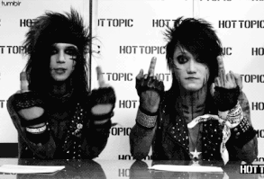 funny black veil brides - (can't do that on TV) I totally would :)