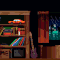 My first attempt at creating a pixel art retro game room. Kinda slopy, but good enough for now...