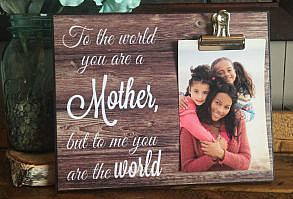 Gift for Mom, To the world you are a Mother but to me your are the World, Mother's Day Gift by LoveSmallTownUSALLC on Etsy www.etsy.com/...
