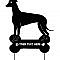 This handcrafted metal Greyhound Garden Stake or Wall Art will become a decorative favorite. A nice way to memorialize that pet you love or to add to you outdoor garden decor. 21W x 18H - size doesn't include the stake Stake or Wall Hangar attached ** ALL DOG BREEDS AVAILABLE - Please contact us for details   Makes a GREAT dog remembrance gift or a dog memorial gift Looking for different styles? Check out our Greyhound Plant Stake & Christmas Ornament by clicking the link below: