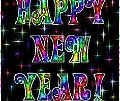 Happy New Year Rainbow Stars Image: Graphic Comment Meme or GIF