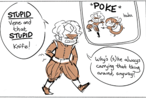 Hetalia - 2p Italy and Holy Roman Empire : The Knife GIF