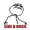 meme troll | LIKE A BOSS Troll Face Meme Reddit 9Gag Rage Internet 4chan Web Geek
